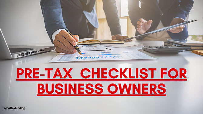 Pre-tax time checklist for business owners